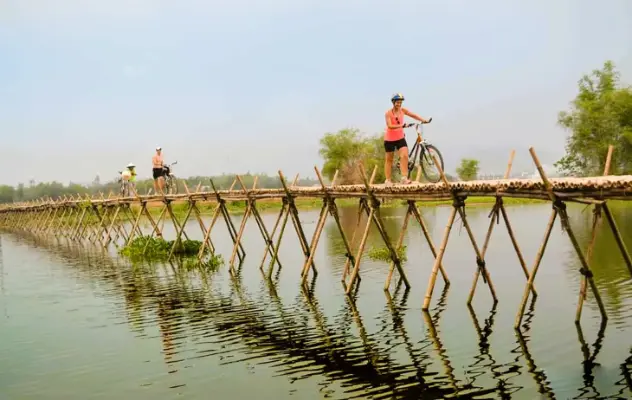 Vietnam Cycling Adventure — rice paddy cycling