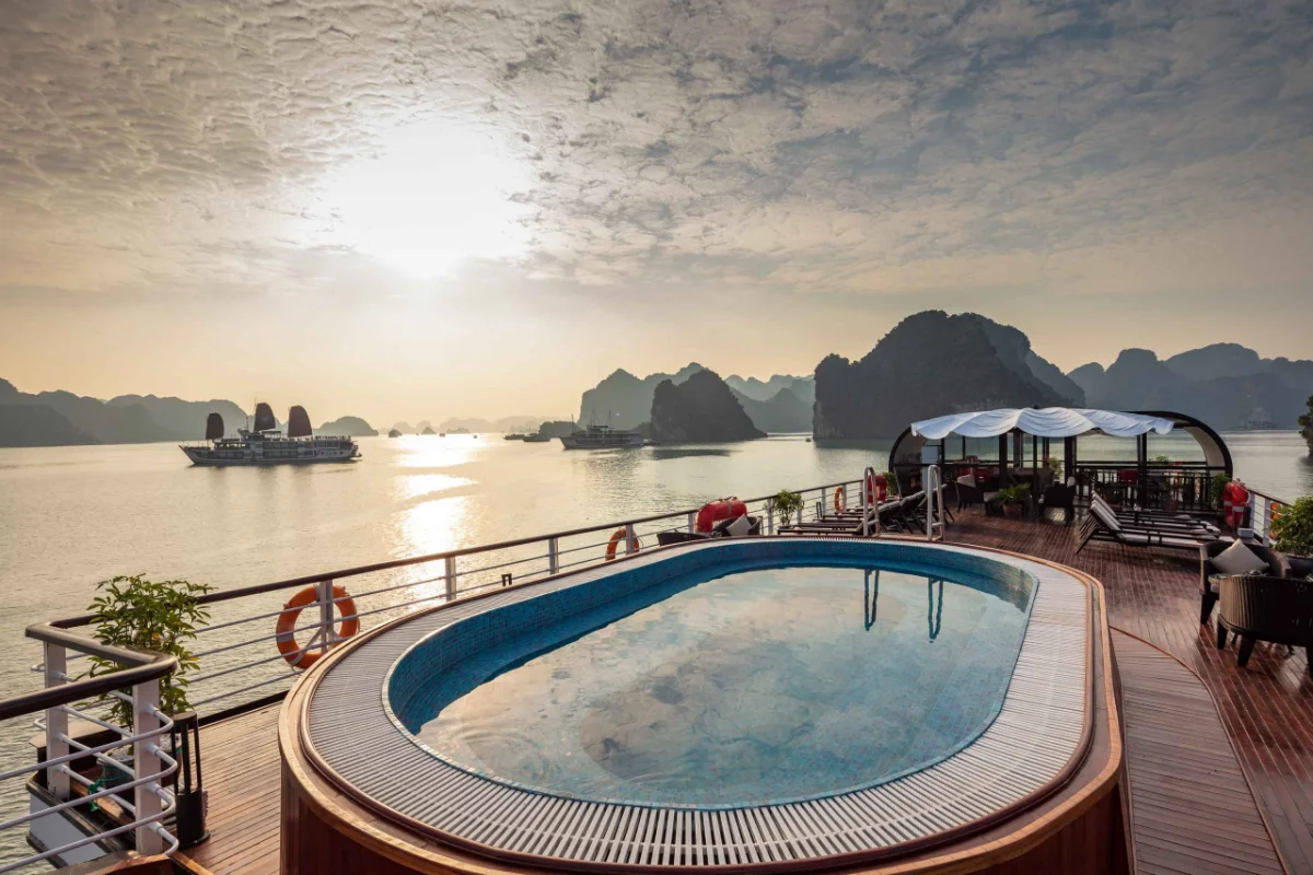 Orchid Premium Cruise – luxury Halong Bay honeymoon cruise