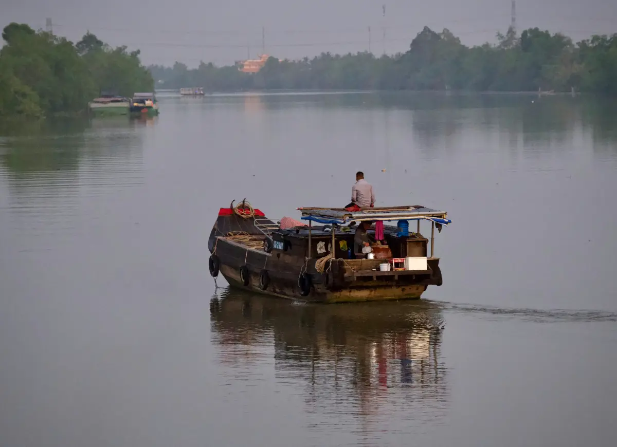 Mekong Delta — waterways and boats